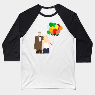 Michael and Eleanor with Balloons Baseball T-Shirt